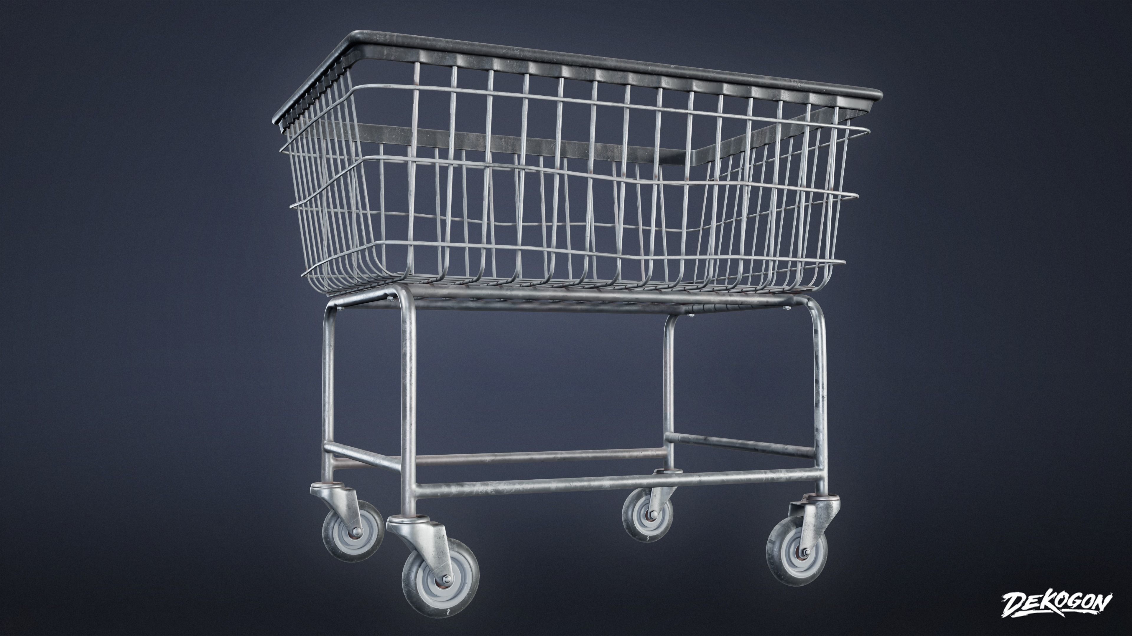 SUBURBS - Baskets Metal 01 - LOW POLY AND NANITE Low-poly 3D model_2