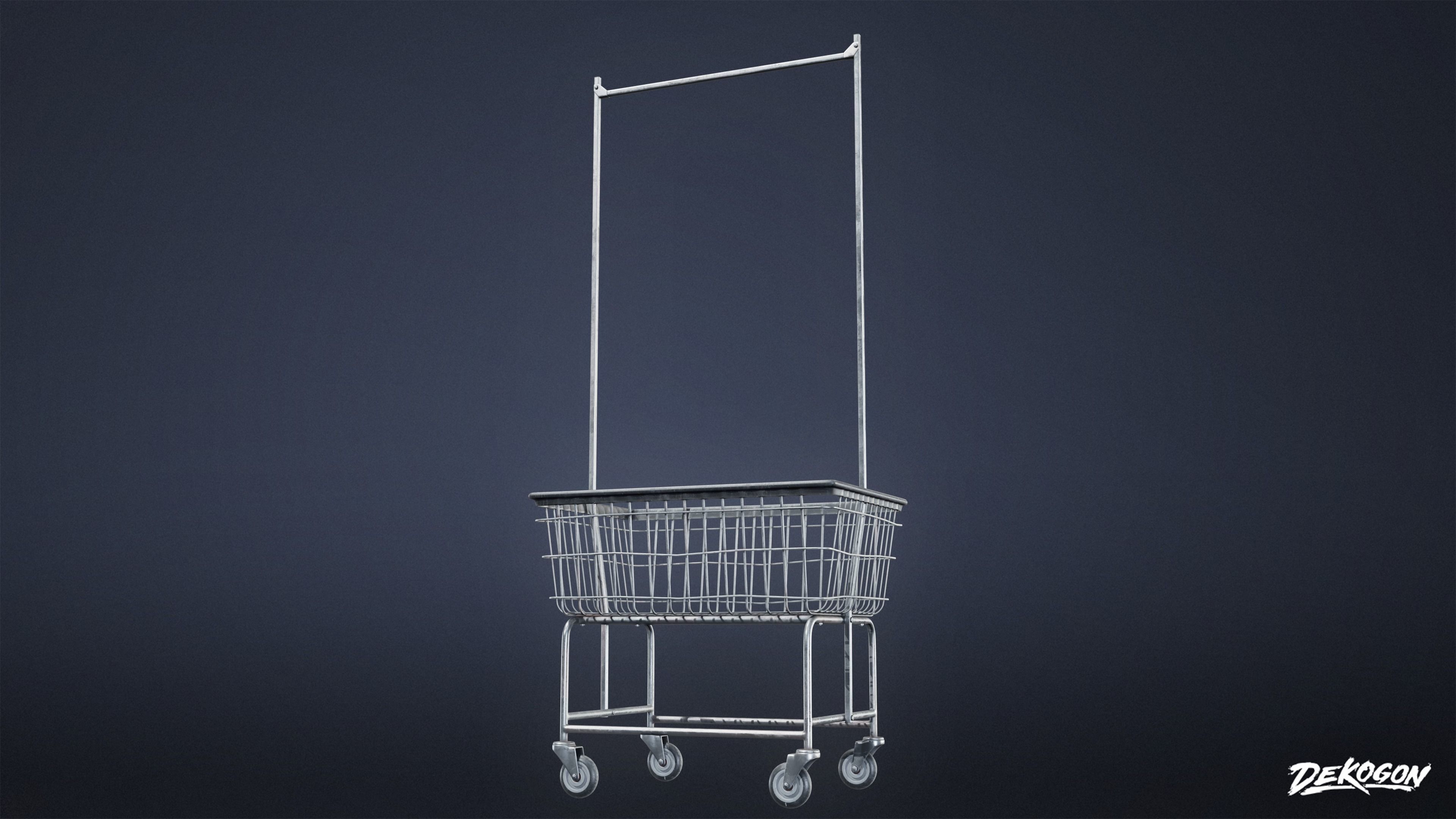 SUBURBS - Baskets Metal 01 - LOW POLY AND NANITE Low-poly 3D model_5