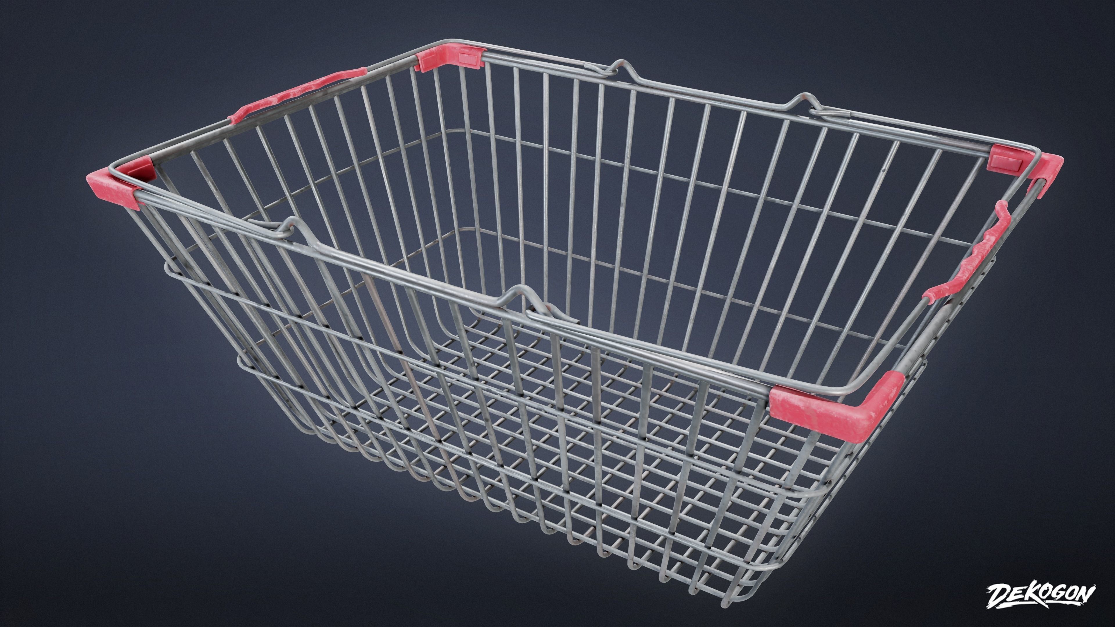 SUBURBS - Baskets Metal 01 - LOW POLY AND NANITE Low-poly 3D model_10