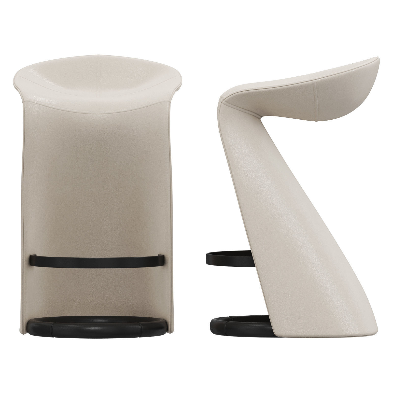 Giorgetti Skirt stool 3D model_1