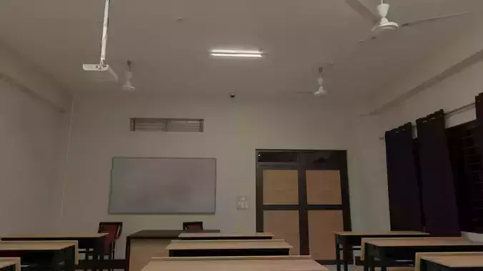 College Room Full 3d Model room 16 set of 3d models 3D model