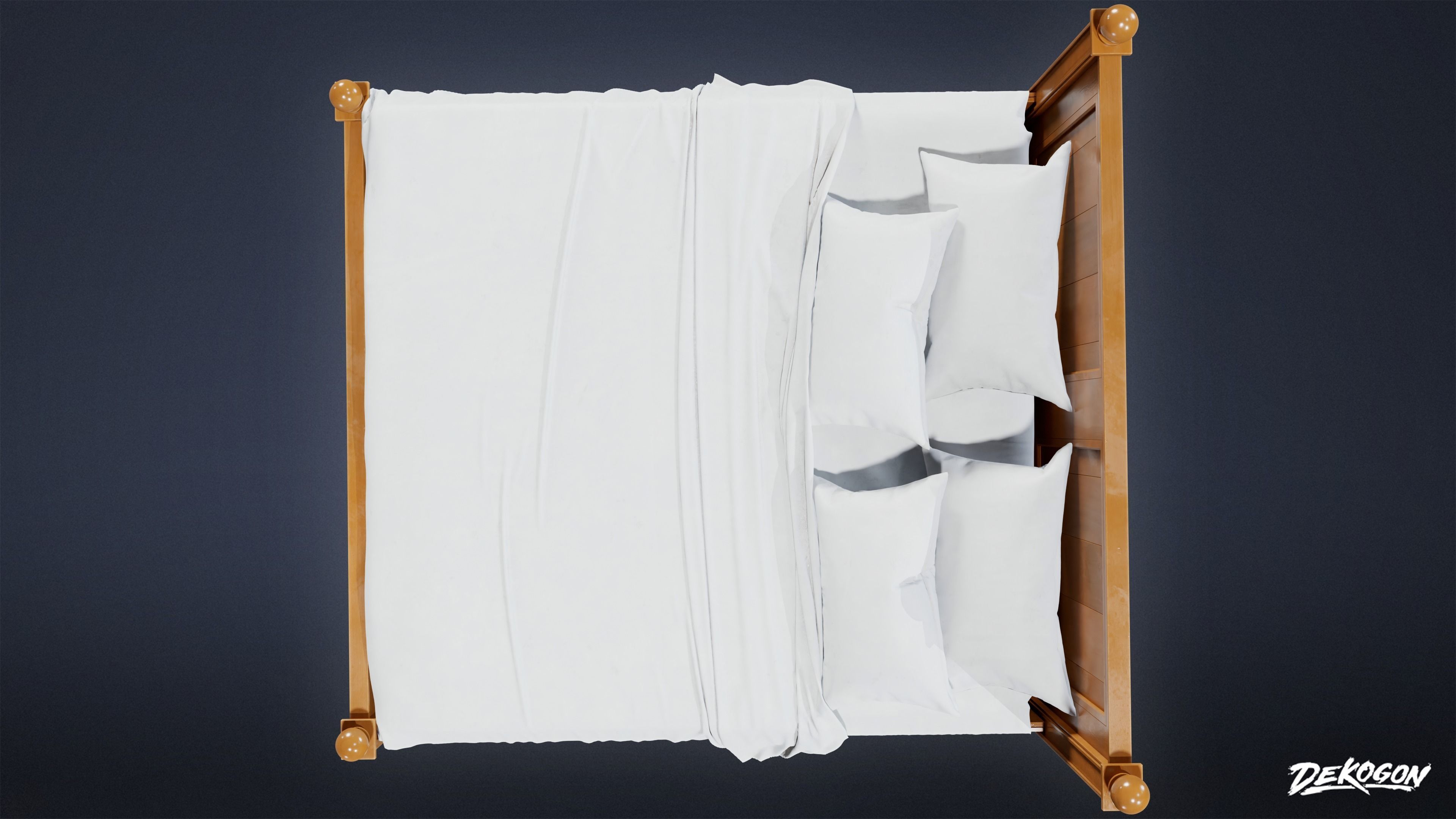 SUBURBS - Bed 12 - LOW POLY AND NANITE Low-poly 3D model_5