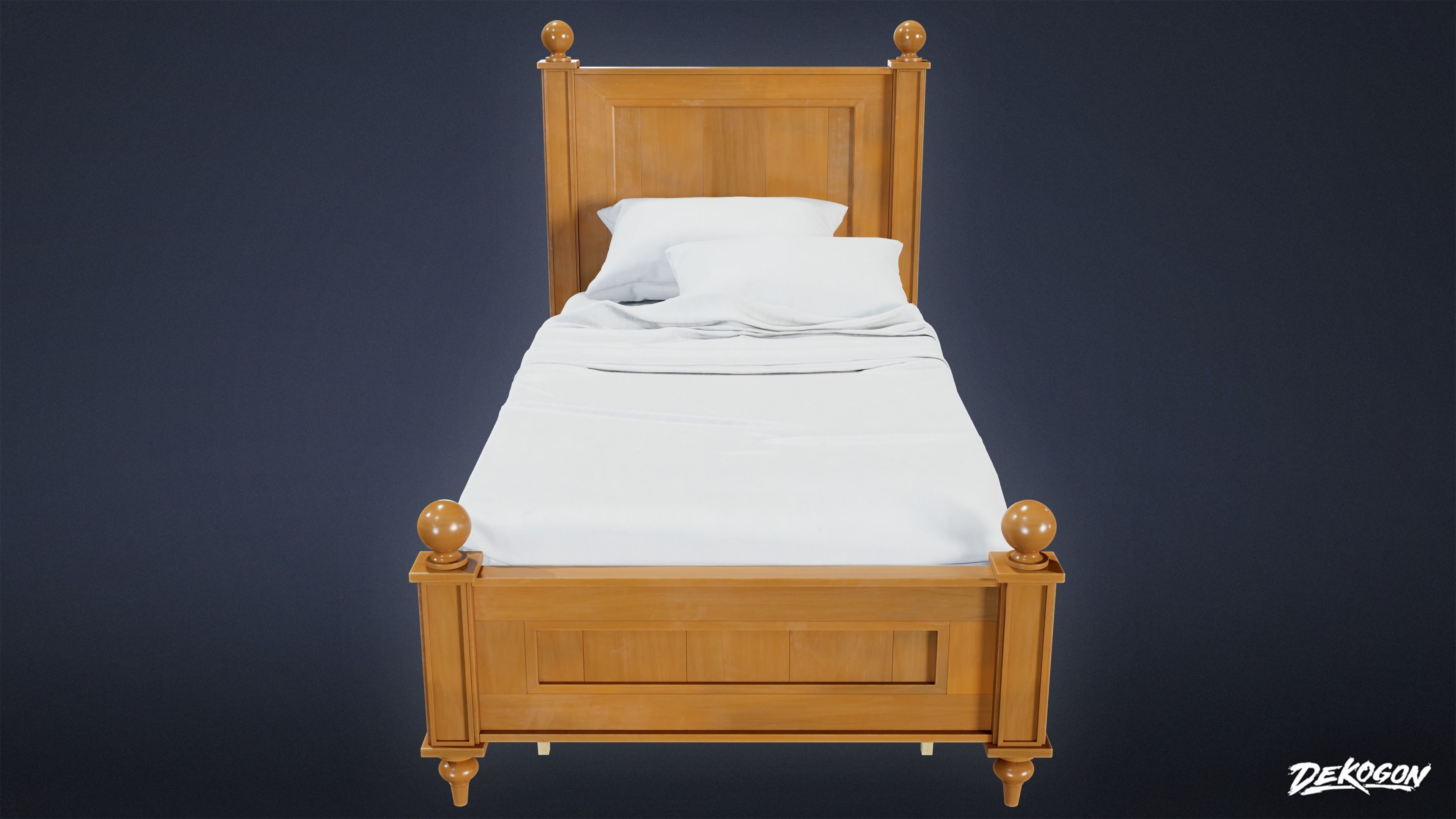 SUBURBS - Bed 12 - LOW POLY AND NANITE Low-poly 3D model_8