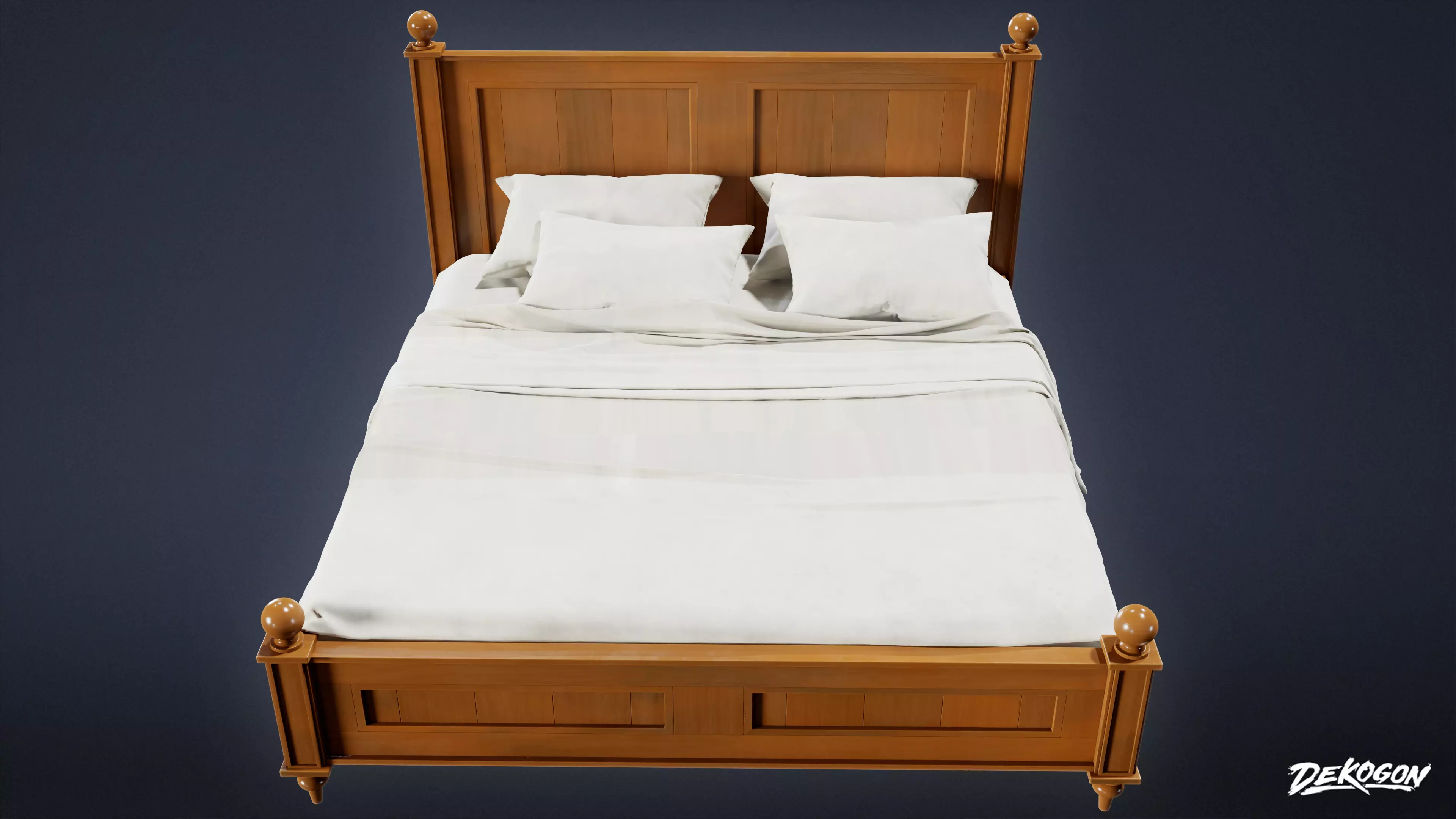 SUBURBS - Bed 12 - LOW POLY AND NANITE Low-poly 3D model_0