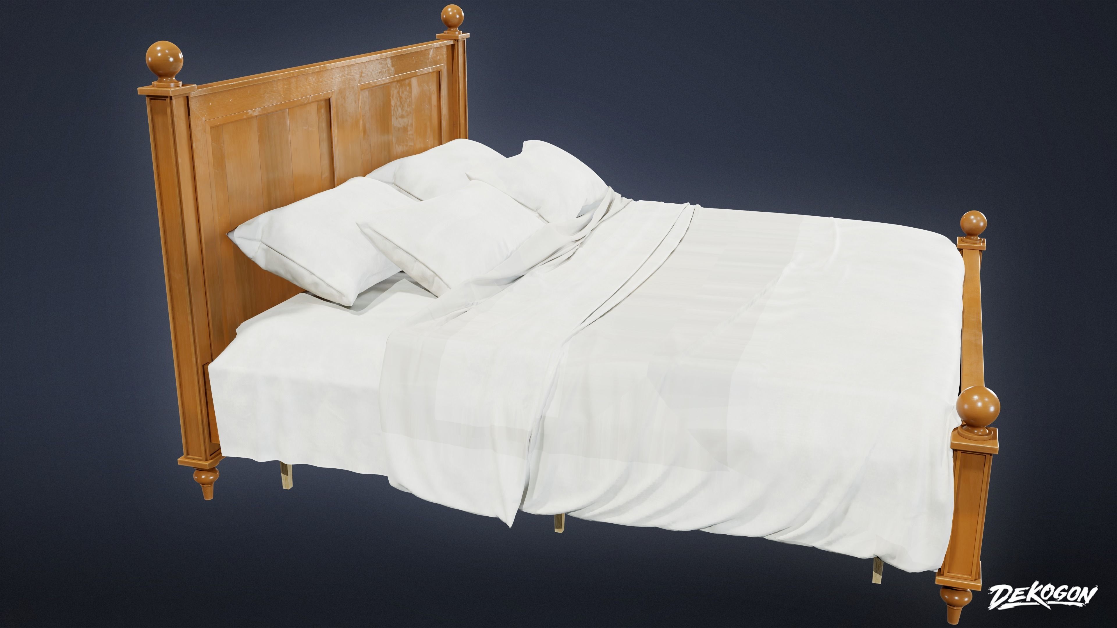 SUBURBS - Bed 12 - LOW POLY AND NANITE Low-poly 3D model_2