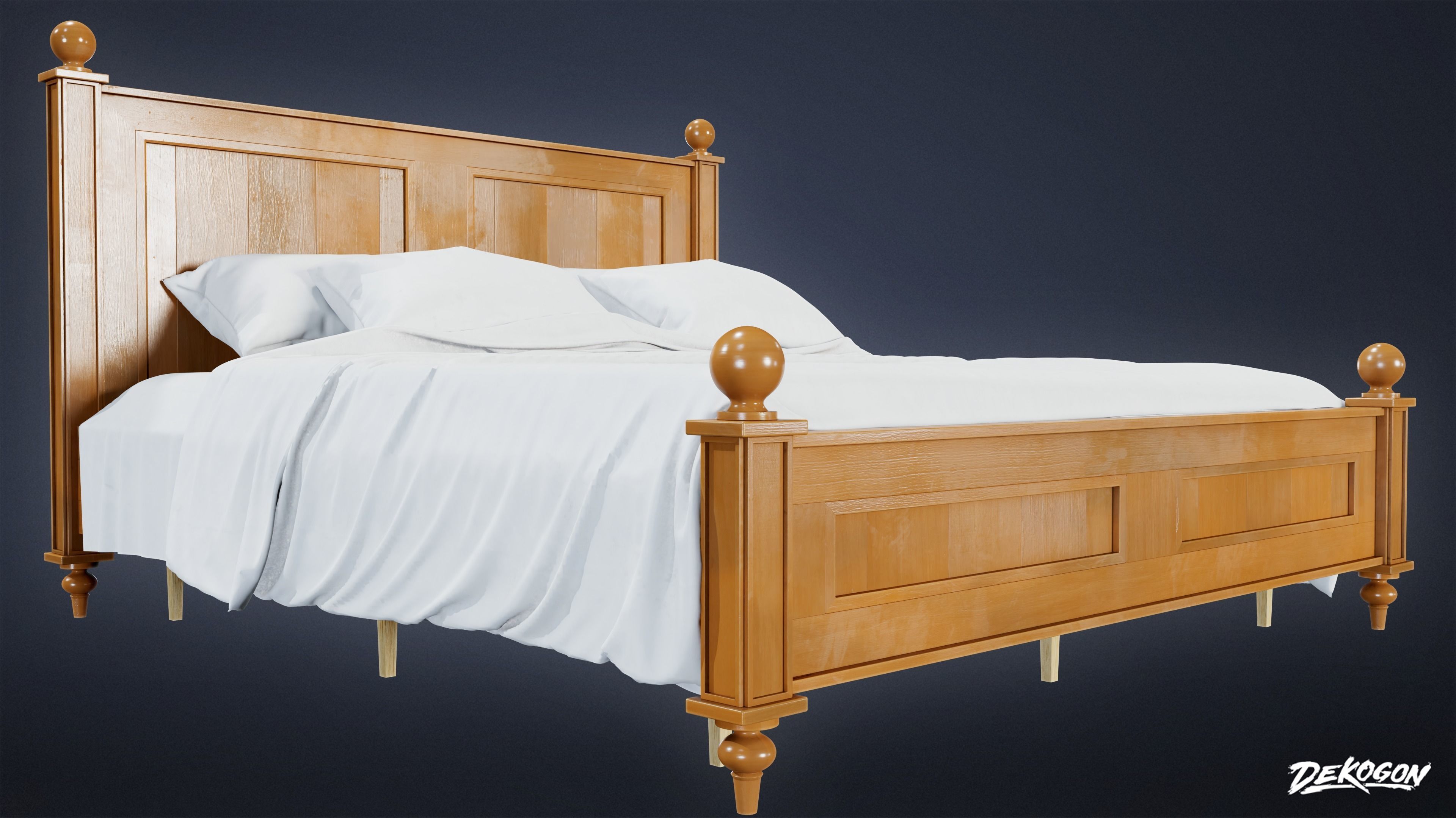 SUBURBS - Bed 12 - LOW POLY AND NANITE Low-poly 3D model_4