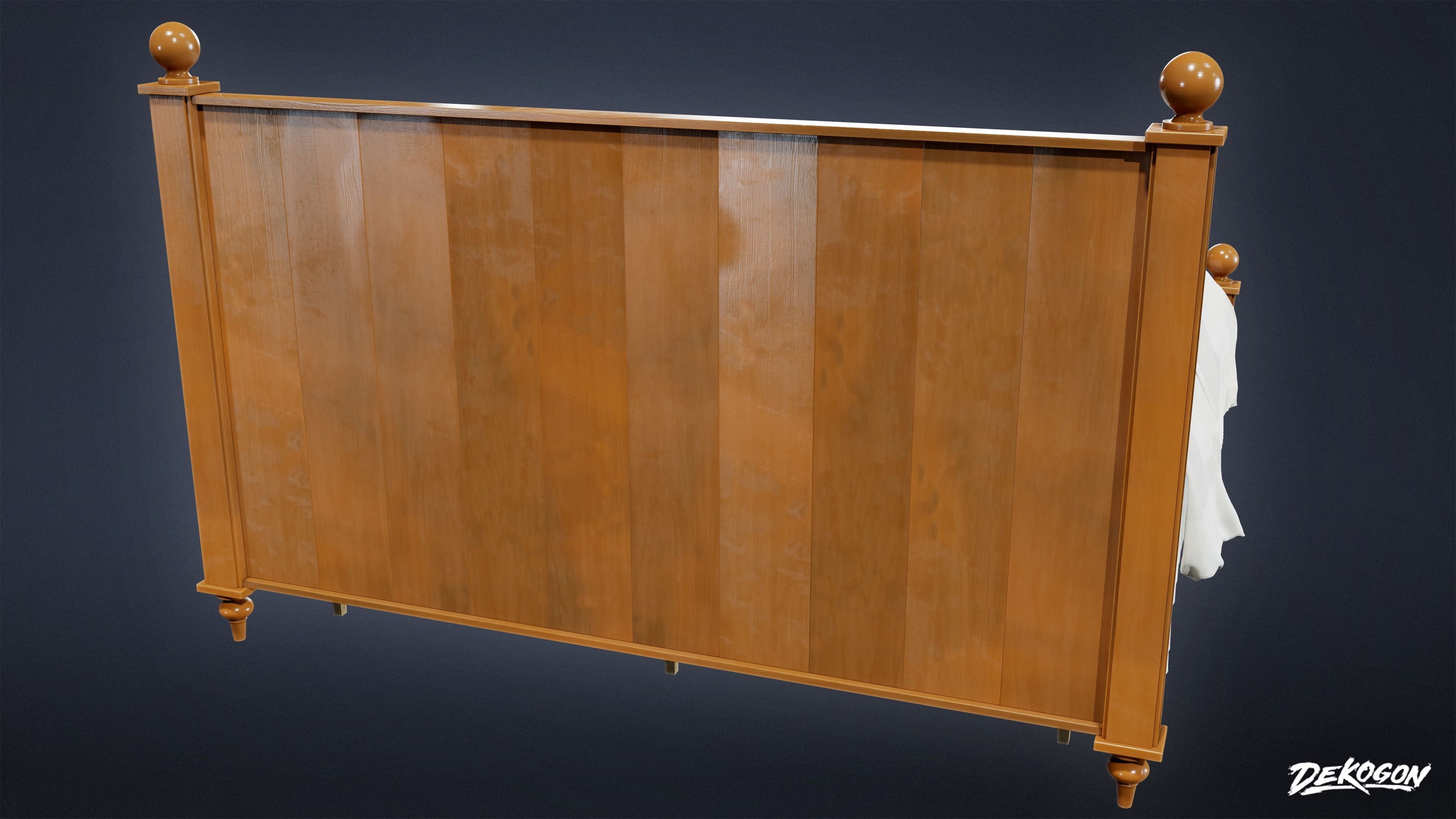 SUBURBS - Bed 12 - LOW POLY AND NANITE Low-poly 3D model_3