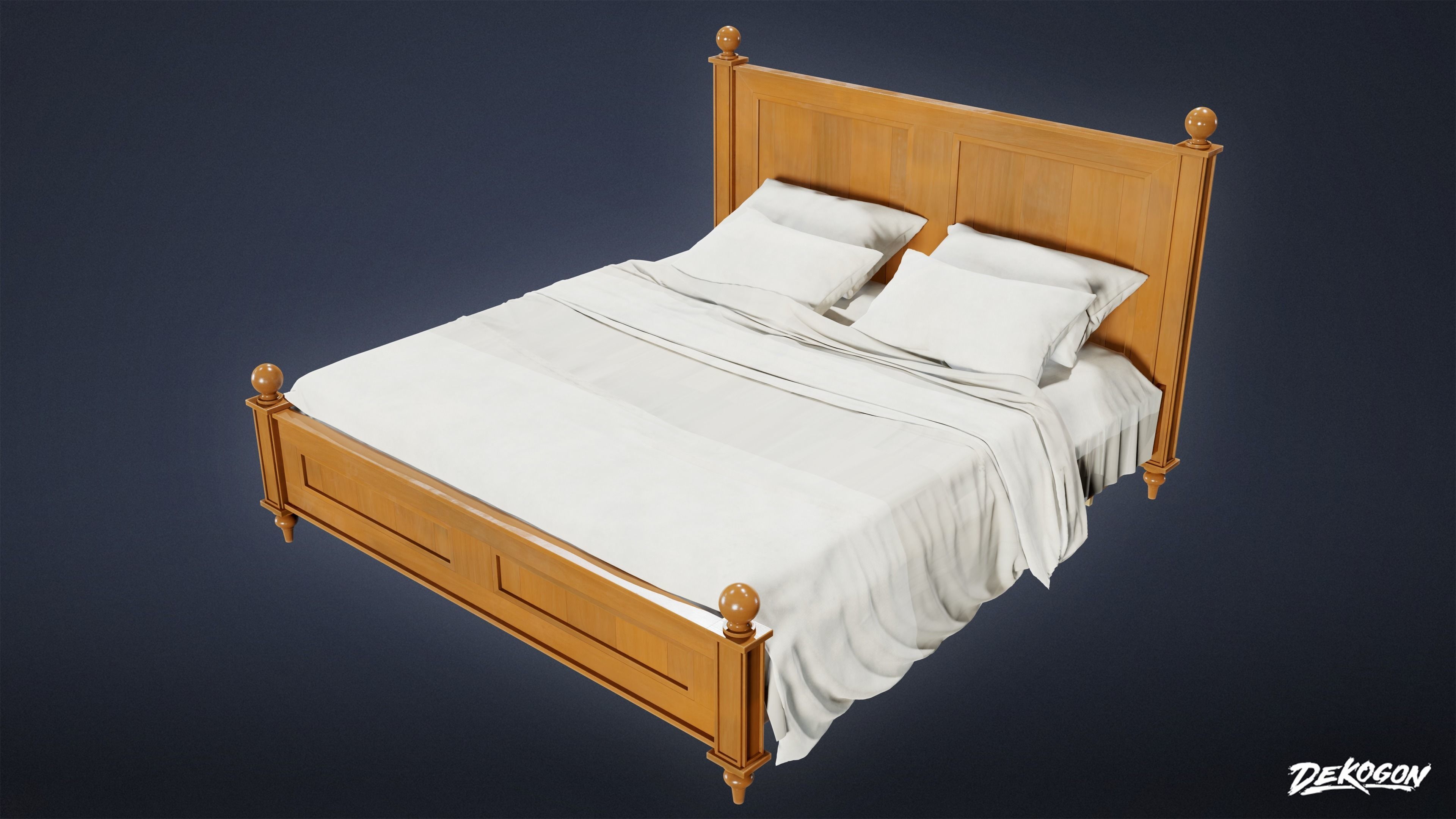 SUBURBS - Bed 12 - LOW POLY AND NANITE Low-poly 3D model_1