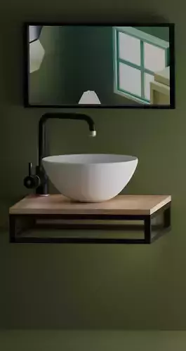 Modern basin design with Faucet 