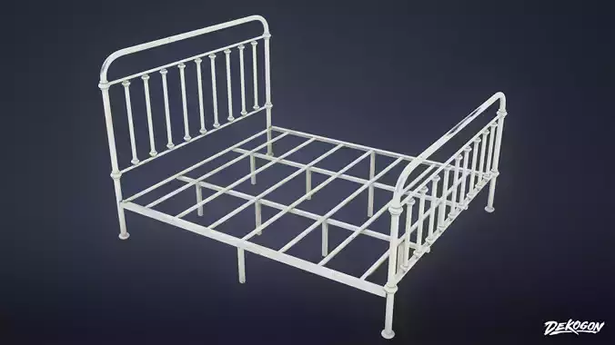 SUBURBS - Bed Frame 01 - LOW POLY AND NANITE