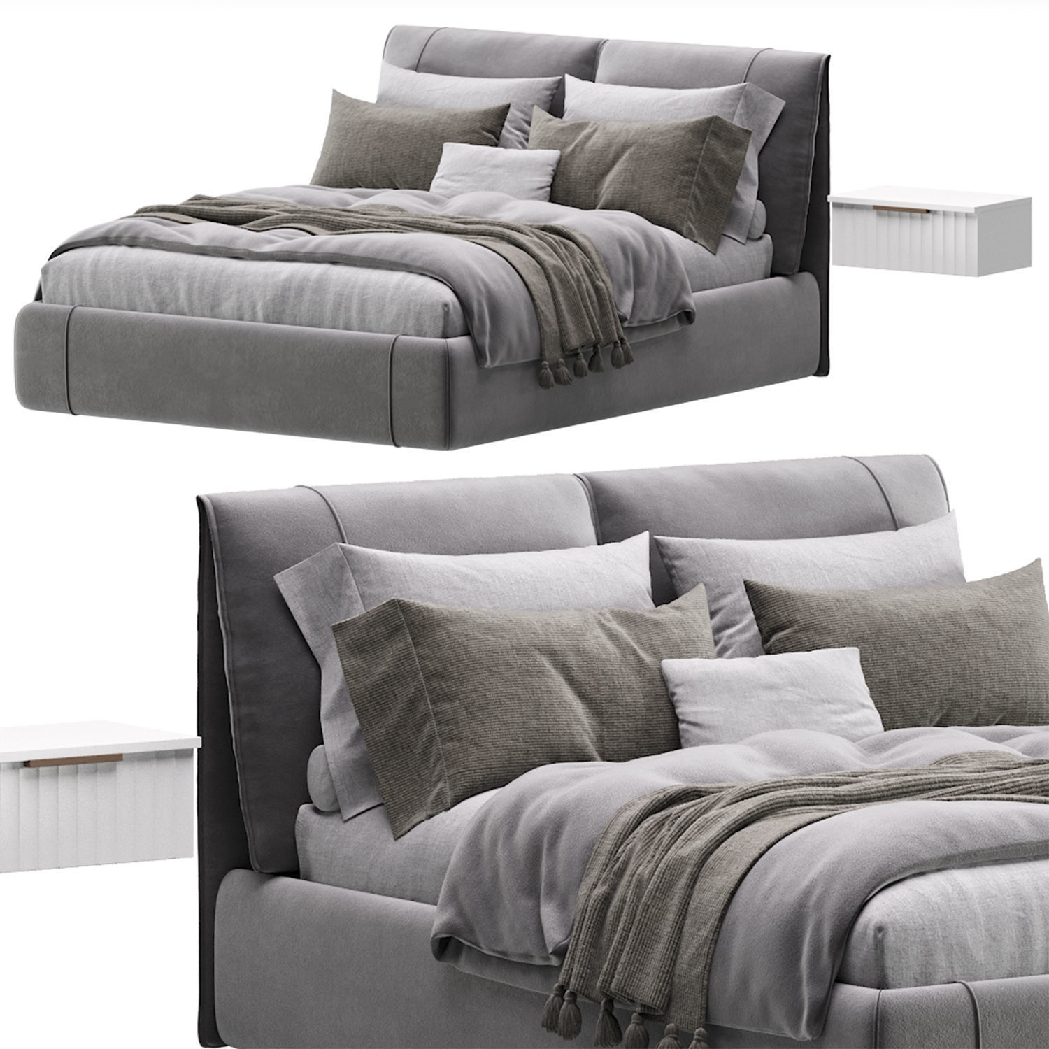 Bed Vailor 3D model_3