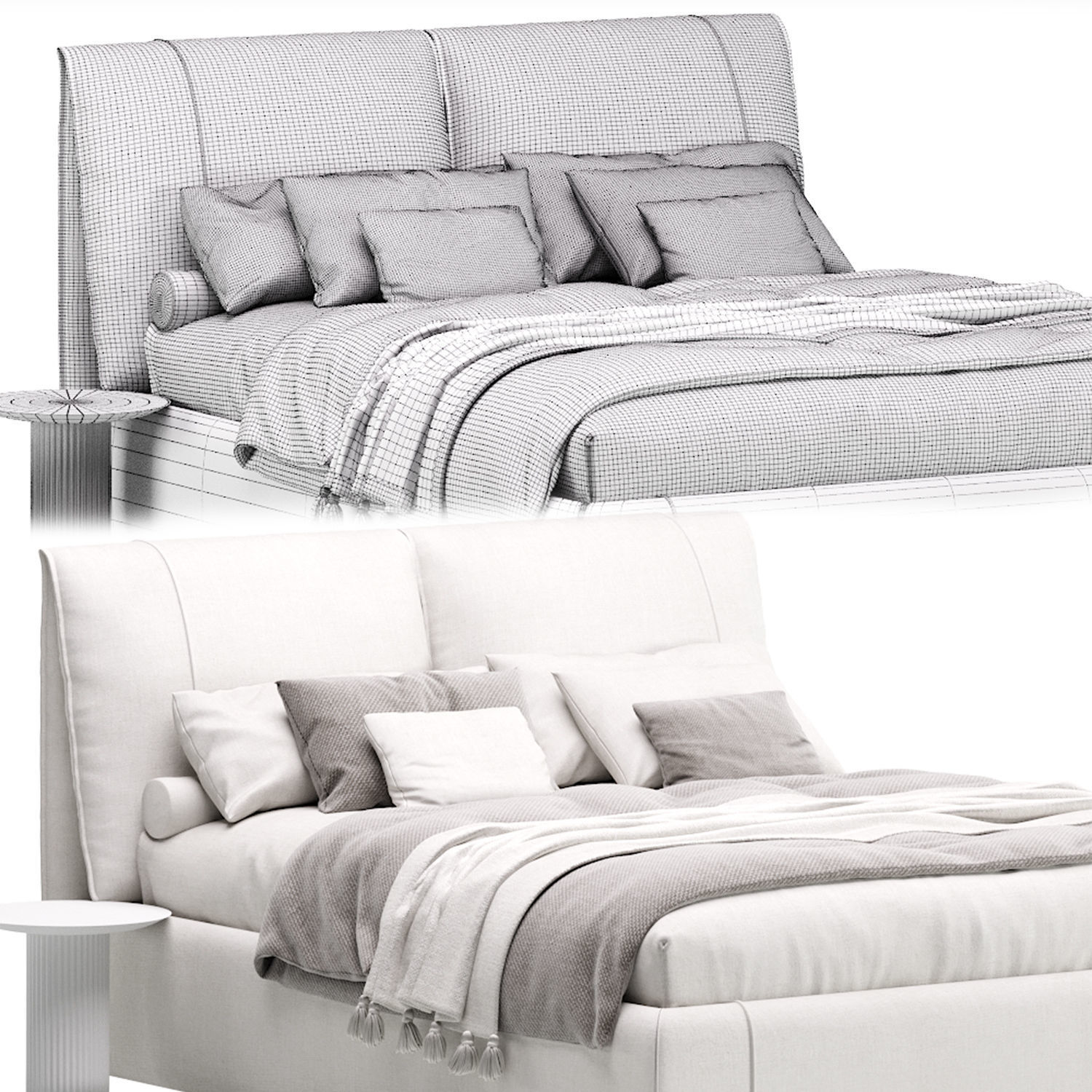 Bed Vailor 3D model_6