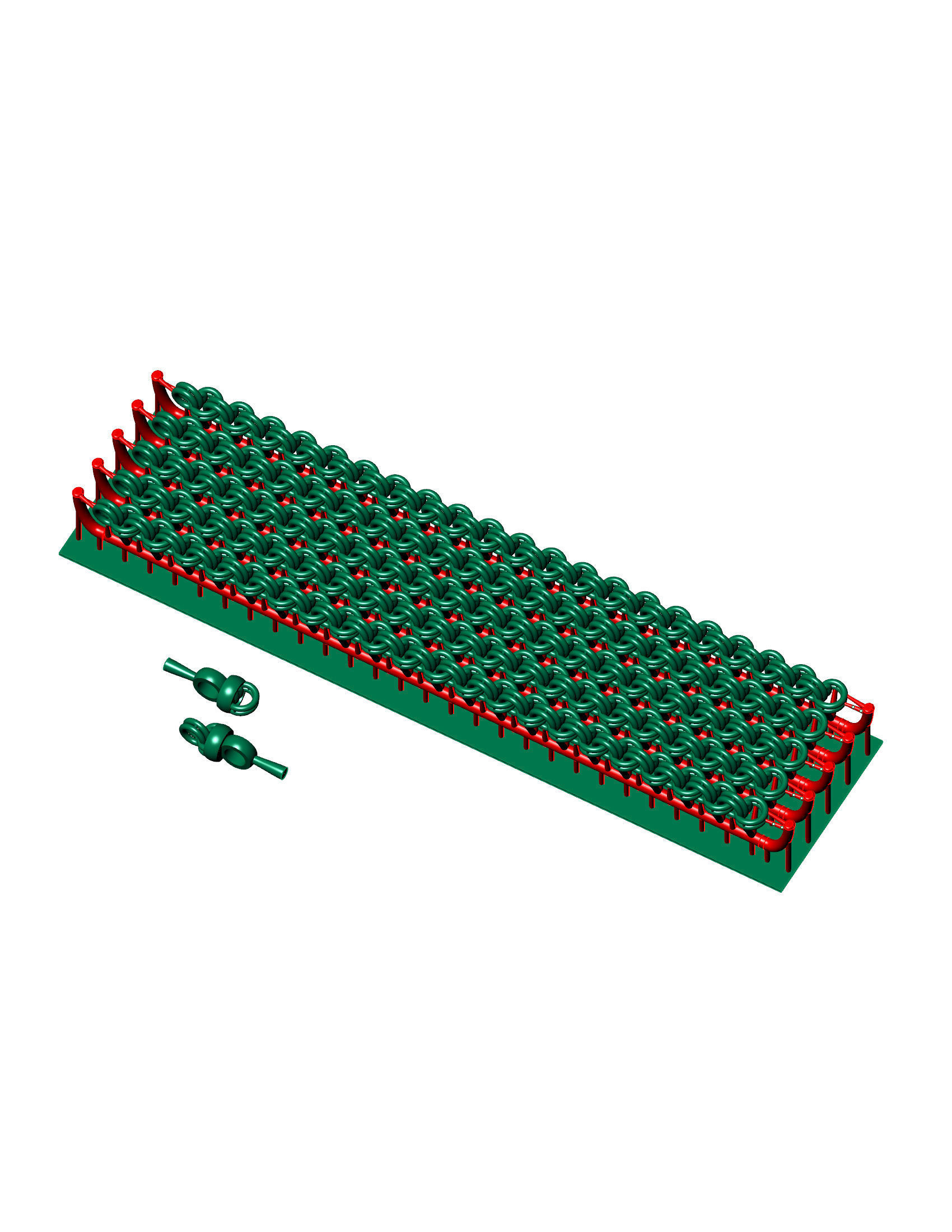 7MM Chino chain link 3d model directly castable 3D print model_1