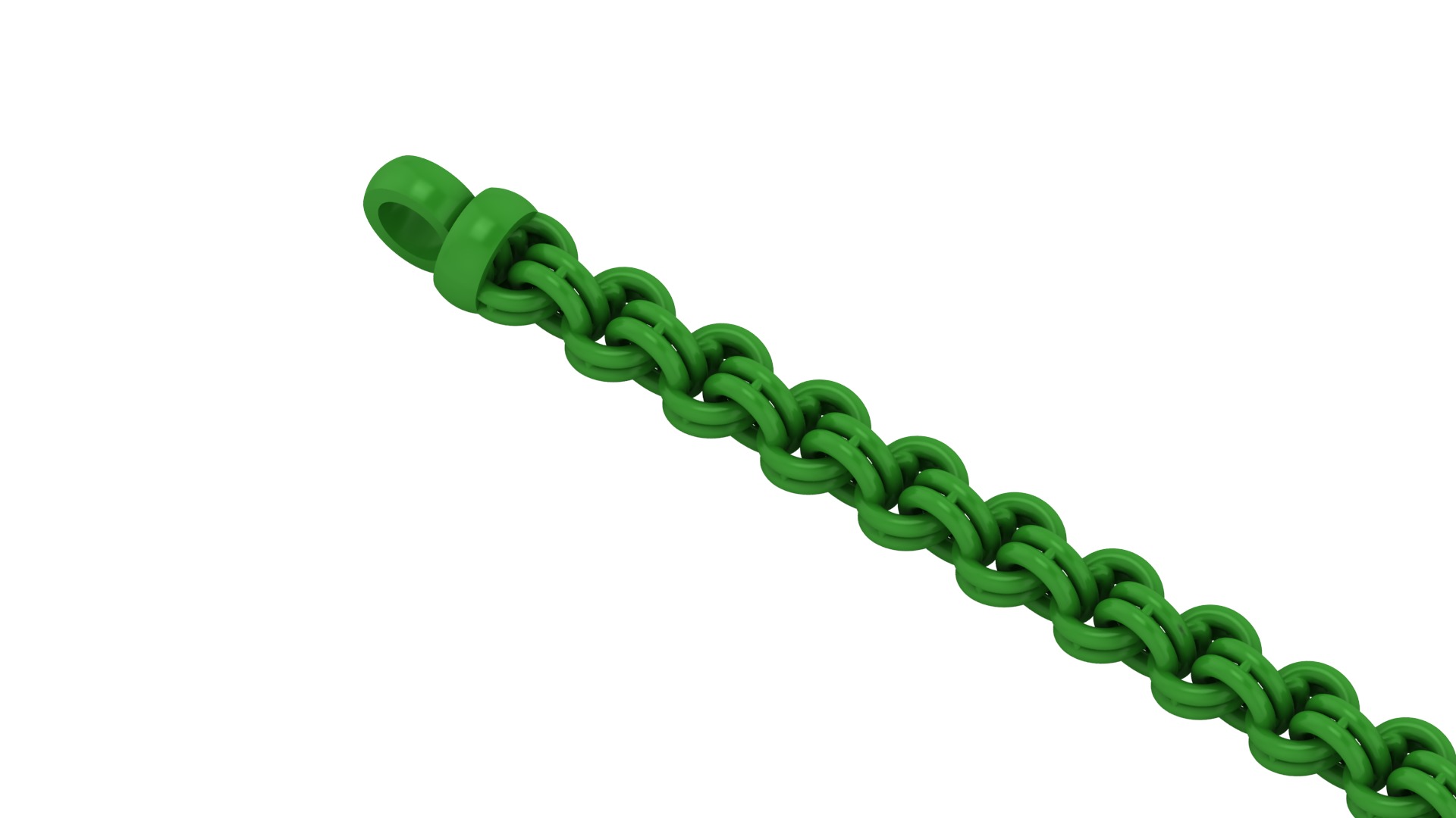 set of 5 size Chino chain link 3d model directly castable 3D Model Collection_5