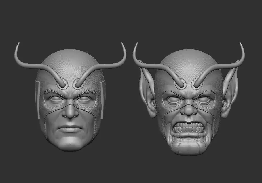Giant Man Headsculpt for Action Figures 3D print model_0
