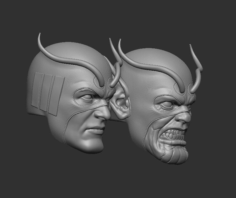 Giant Man Headsculpt for Action Figures 3D print model_2