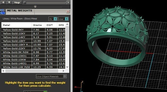 Petals ring 2 3D print model_7
