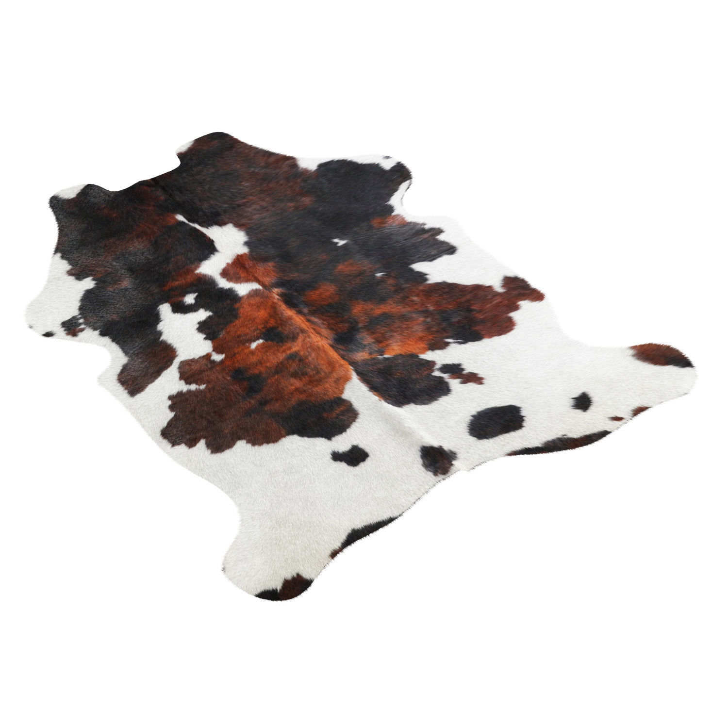 Tricolor Cowhide Rug A27043 3D model_1