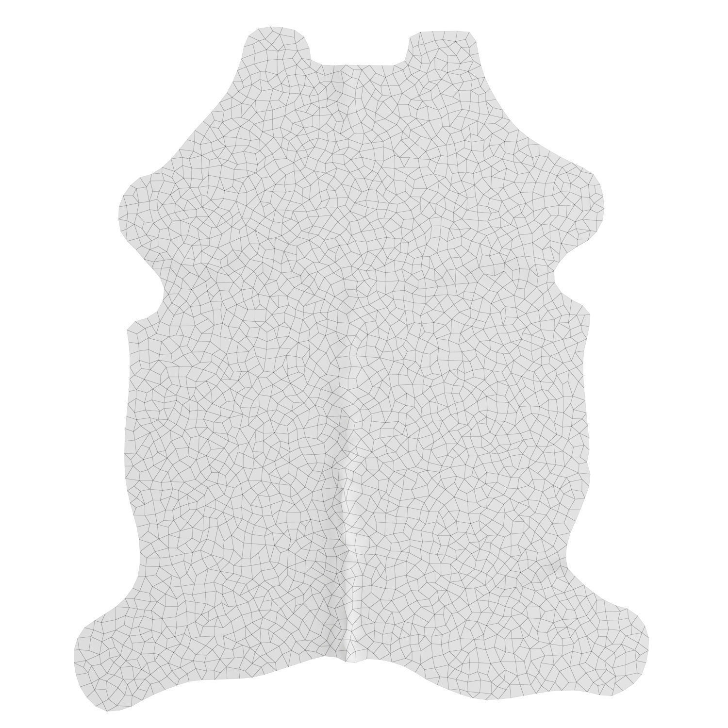 Tricolor Cowhide Rug A27043 3D model_5