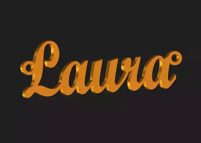 Laura name plate pendant