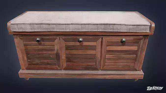 SUBURBS - Bench 09 - LOW POLY AND NANITE