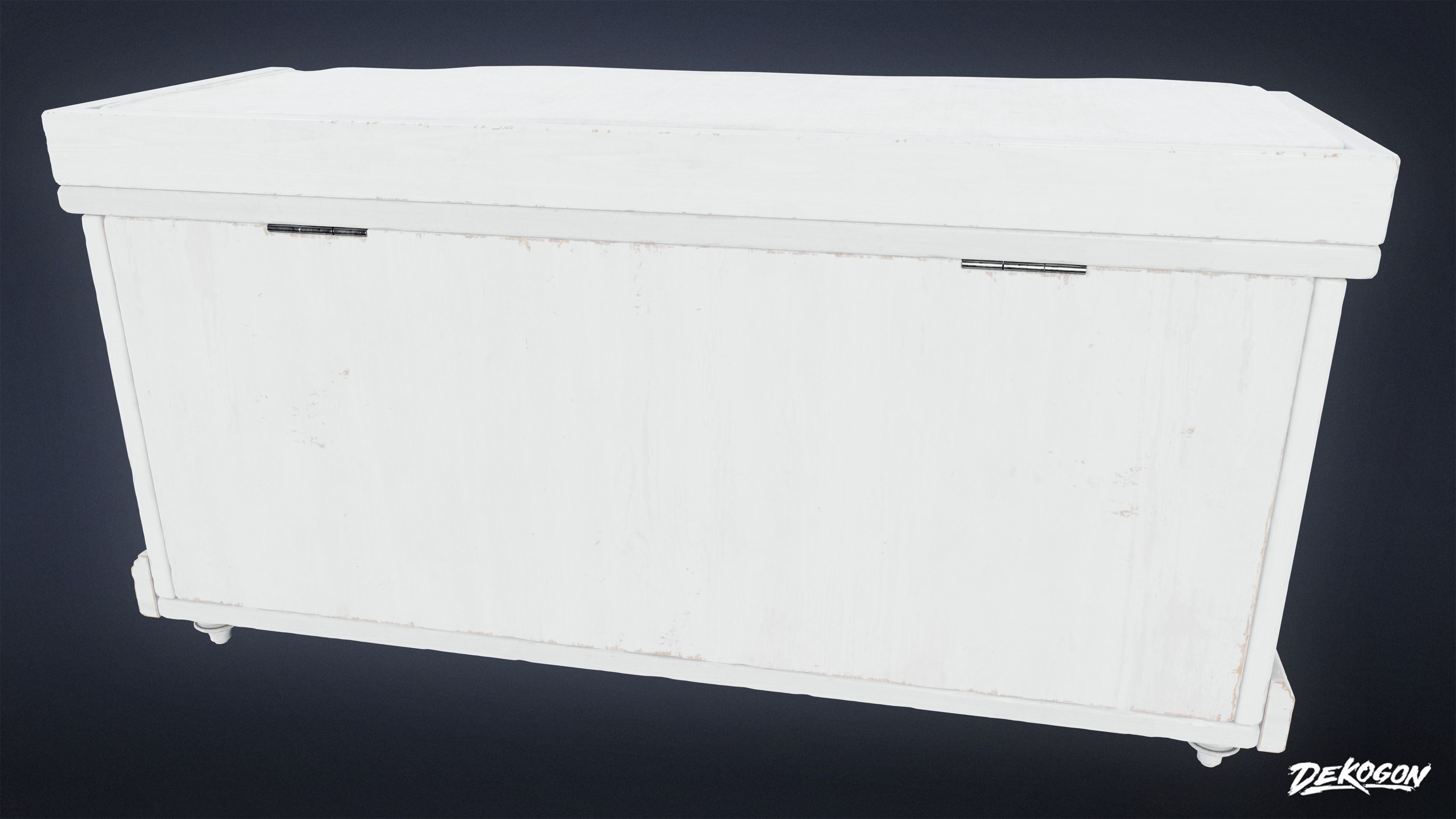 SUBURBS - Bench 09 - LOW POLY AND NANITE Low-poly 3D model_5