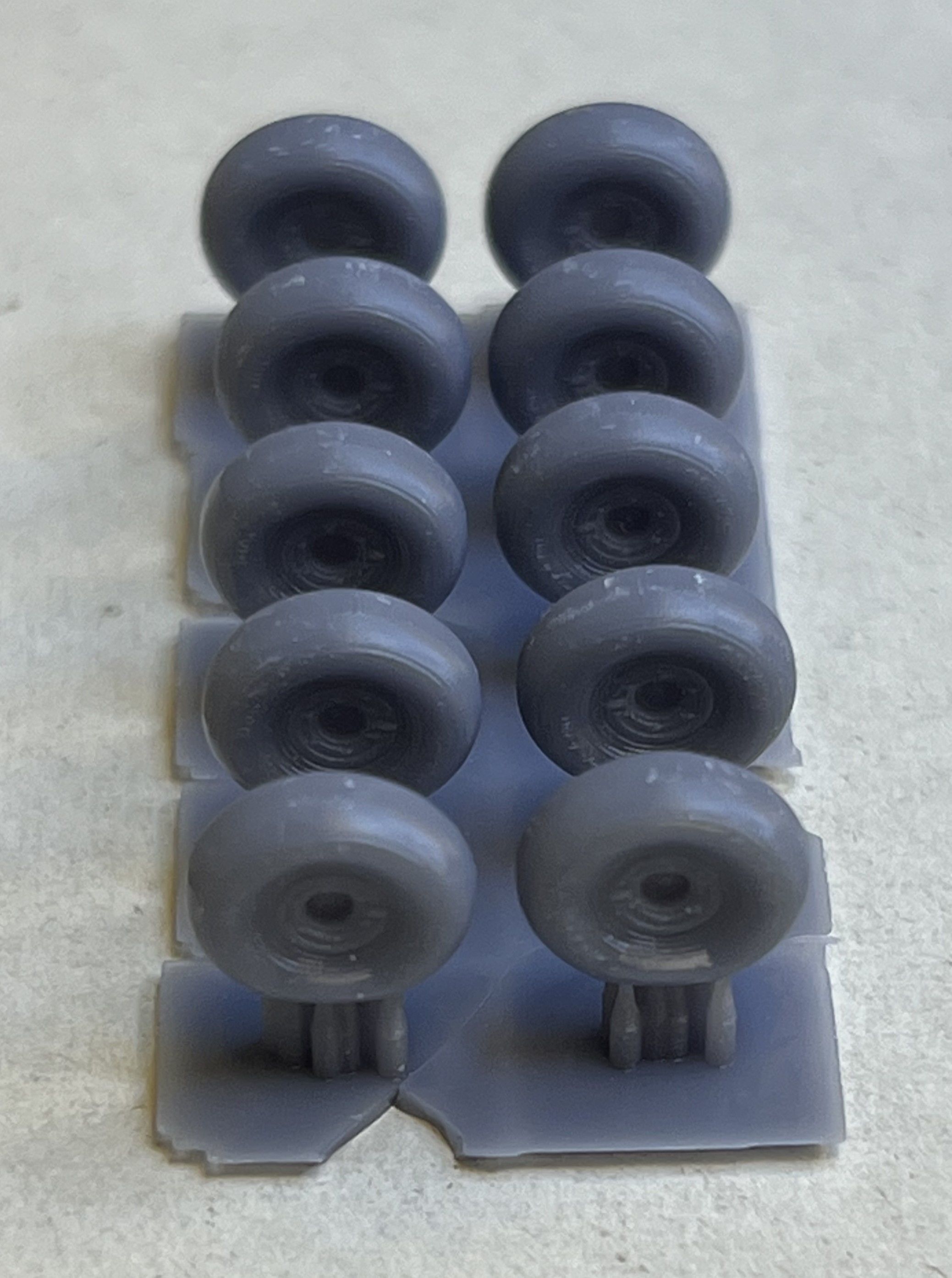 Spitfire - four spoke wheel - smooth tires 3D print model_7