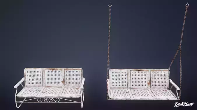 SUBURBS - Bench Outdoor 04 - LOW POLY AND NANITE