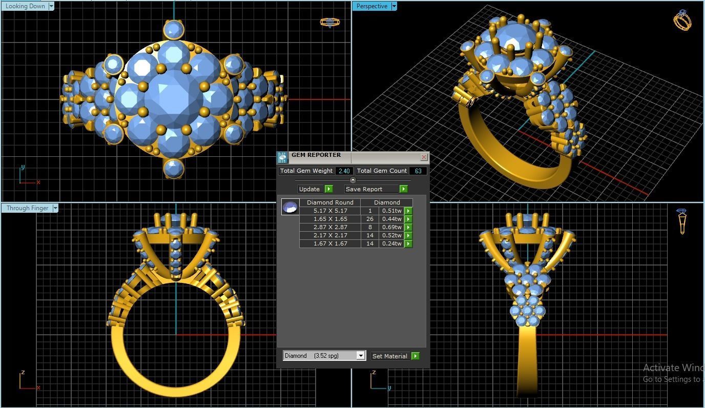 Women Ring 3D print model_1