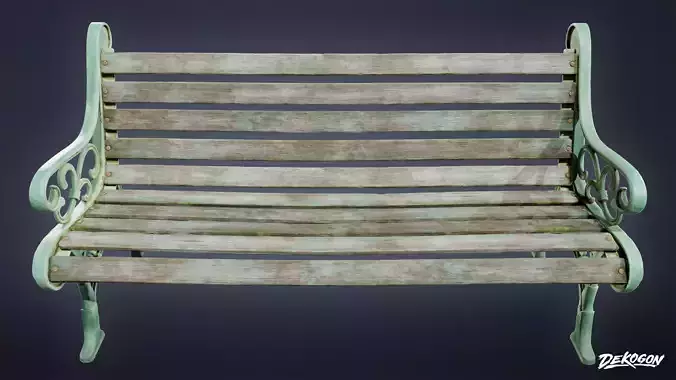 SUBURBS - Bench Park 01 - LOW POLY AND NANITE