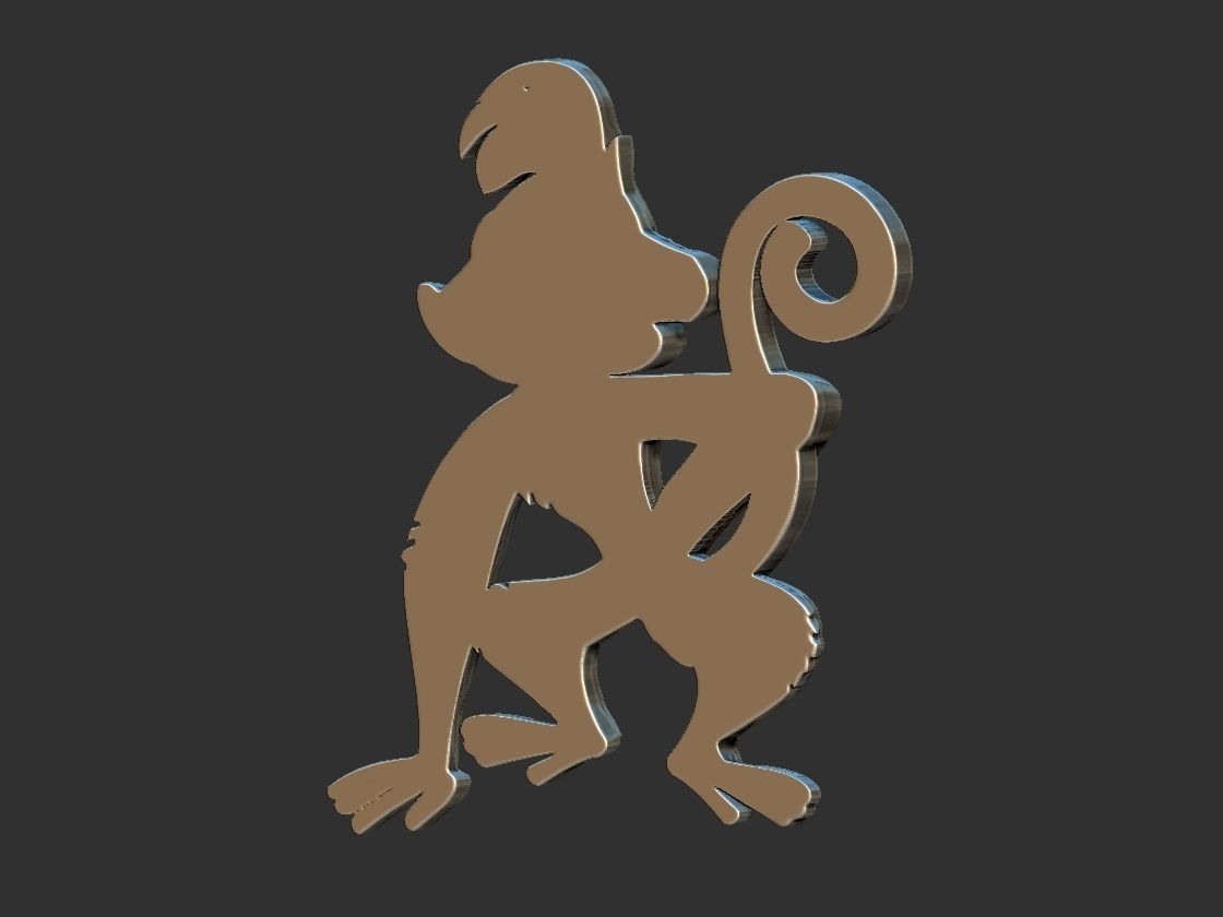 Abu - Aladdin Monkey 3D print model_6