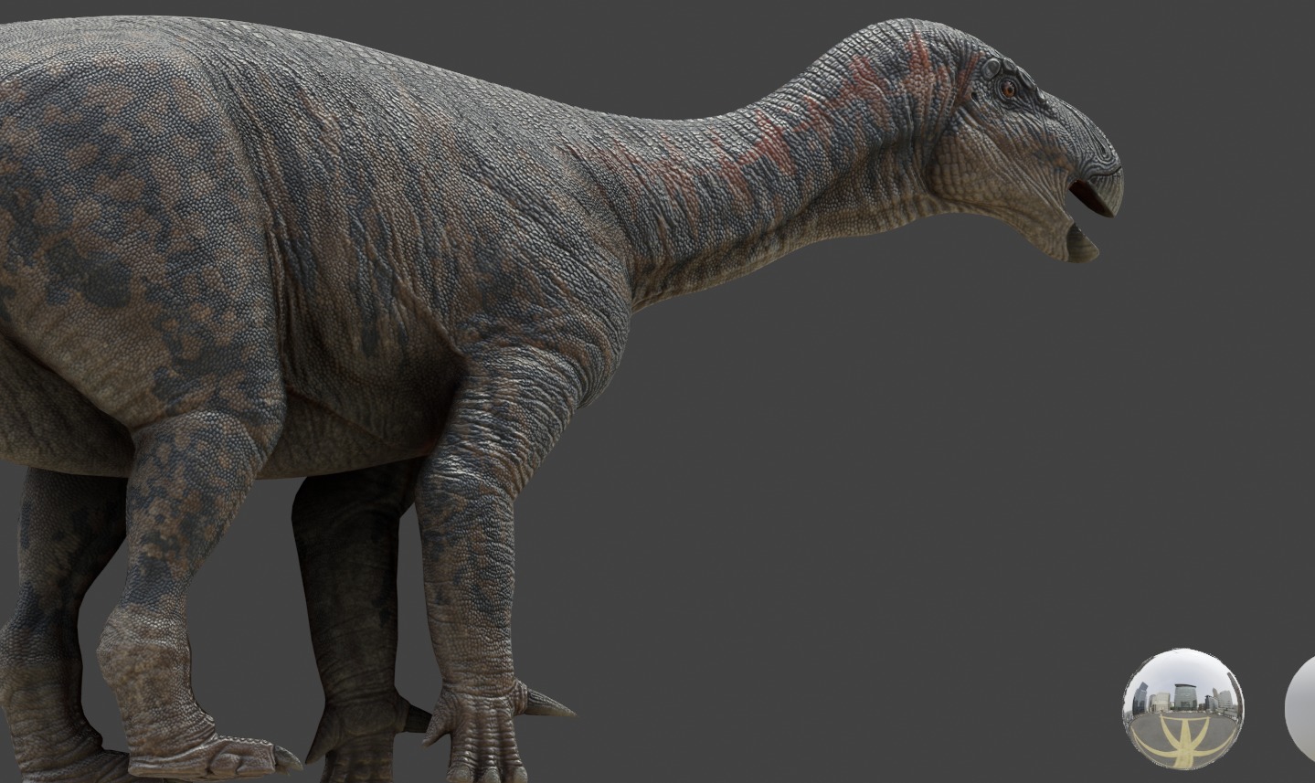 Iguanodon Asset Pack Low-poly 3D model_10