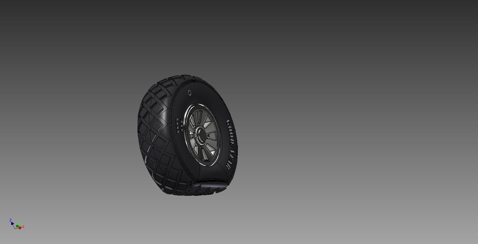P - 51 diamant tire 3D print model_5