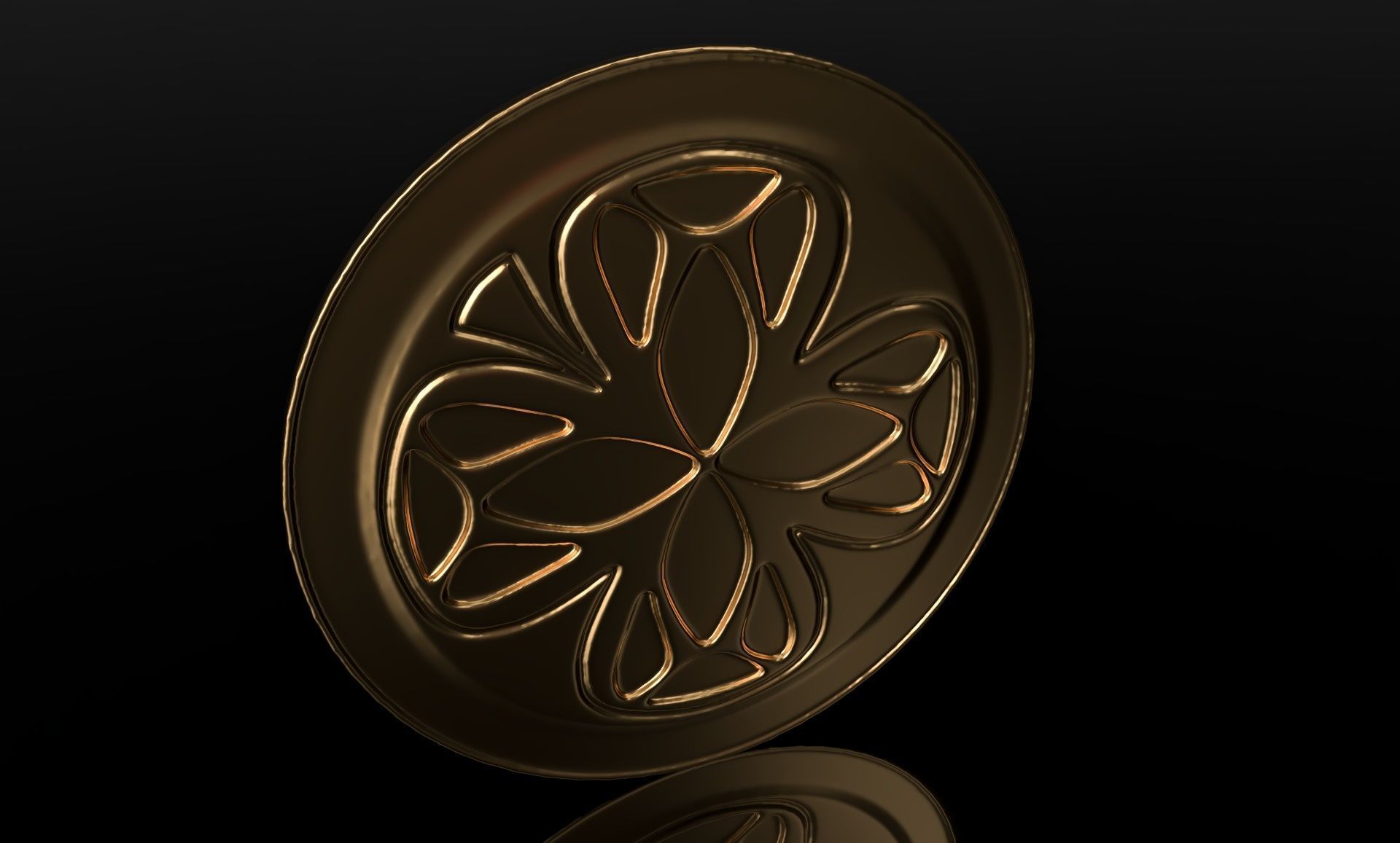 Lucky Coin from Luck Animated movie ready to print 3D print model_3