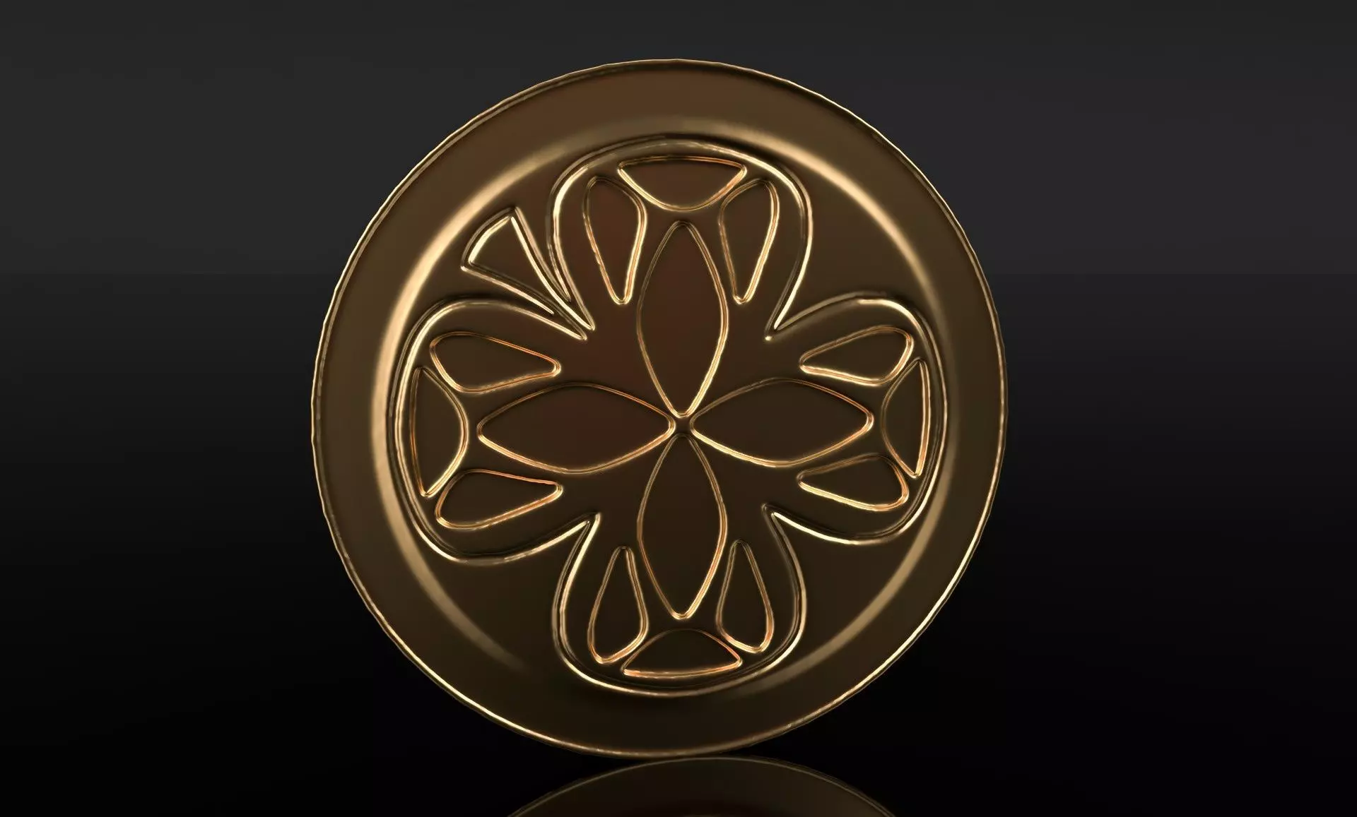 Lucky Coin from Luck Animated movie ready to print 3D print model_0