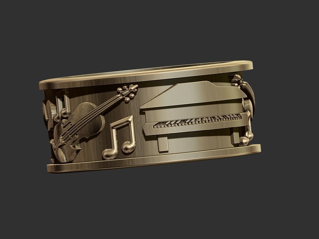 Musical Instrument Ring - Instrumentos Musicais 3D print model_5