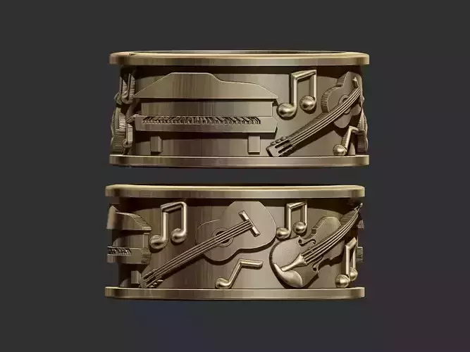 Musical Instrument Ring - Instrumentos Musicais 3D print model