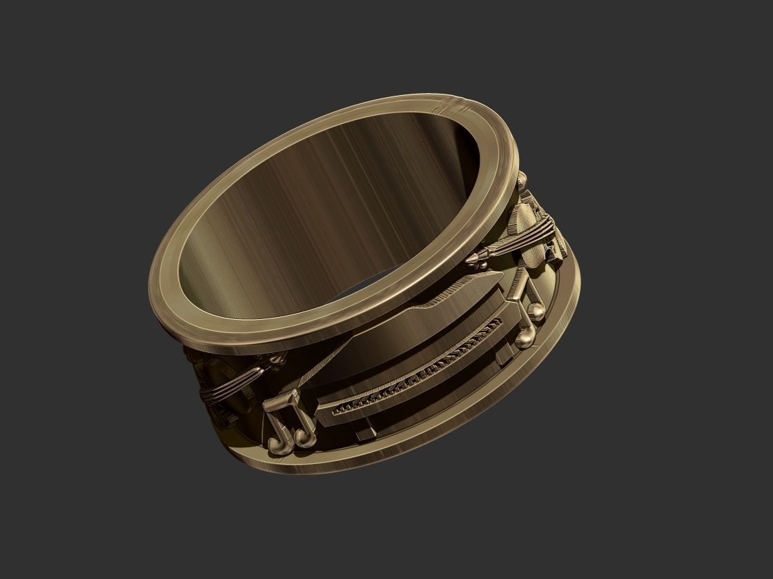 Musical Instrument Ring - Instrumentos Musicais 3D print model_10