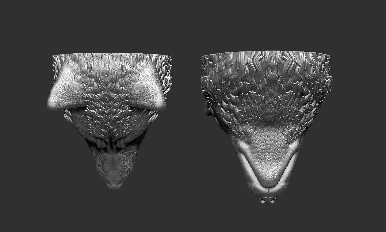 Wolf Head 3D print model_8