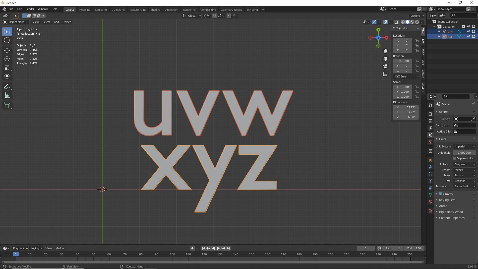 Keyboard Alphabet Numbers and Symbols 3D print model_7