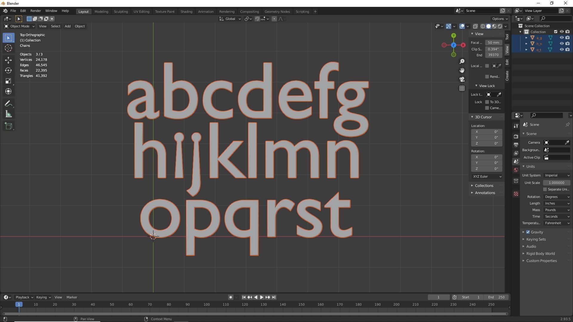 Keyboard Alphabet Numbers and Symbols 3D print model_16