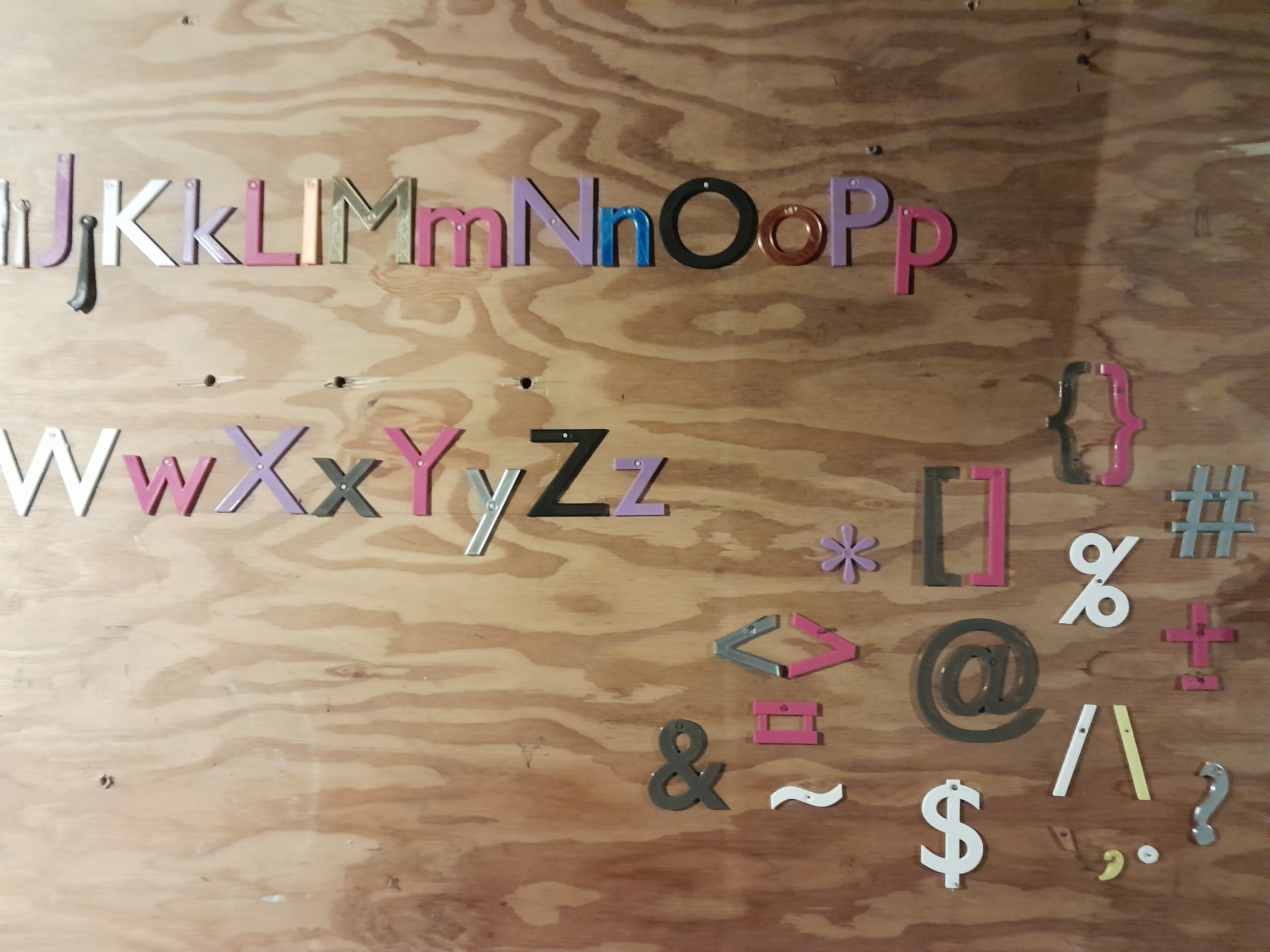 Keyboard Alphabet Numbers and Symbols 3D print model_2