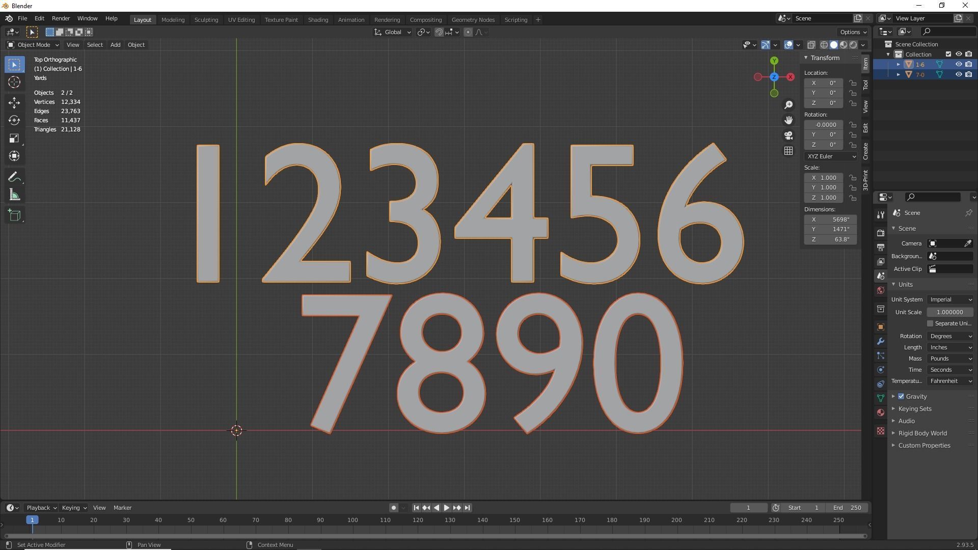 Keyboard Alphabet Numbers and Symbols 3D print model_6