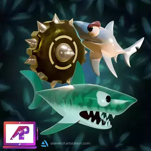 Chomp and Chomp Jr DKC 3D print model