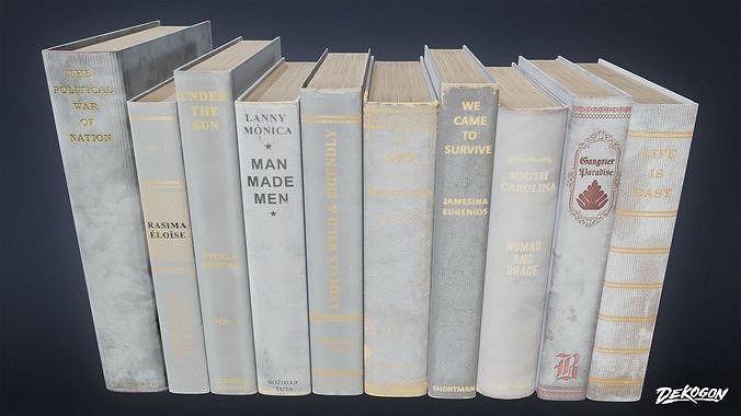 SUBURBS - Book Set 03 - LOW POLY AND NANITE Low-poly 3D model