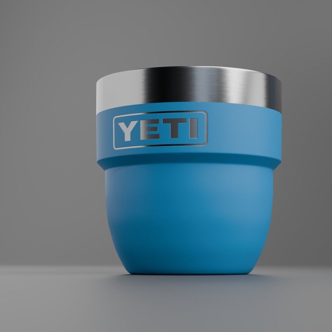 Yeti Rambler 4 oz Stackable Cups  Low-poly 3D model_7
