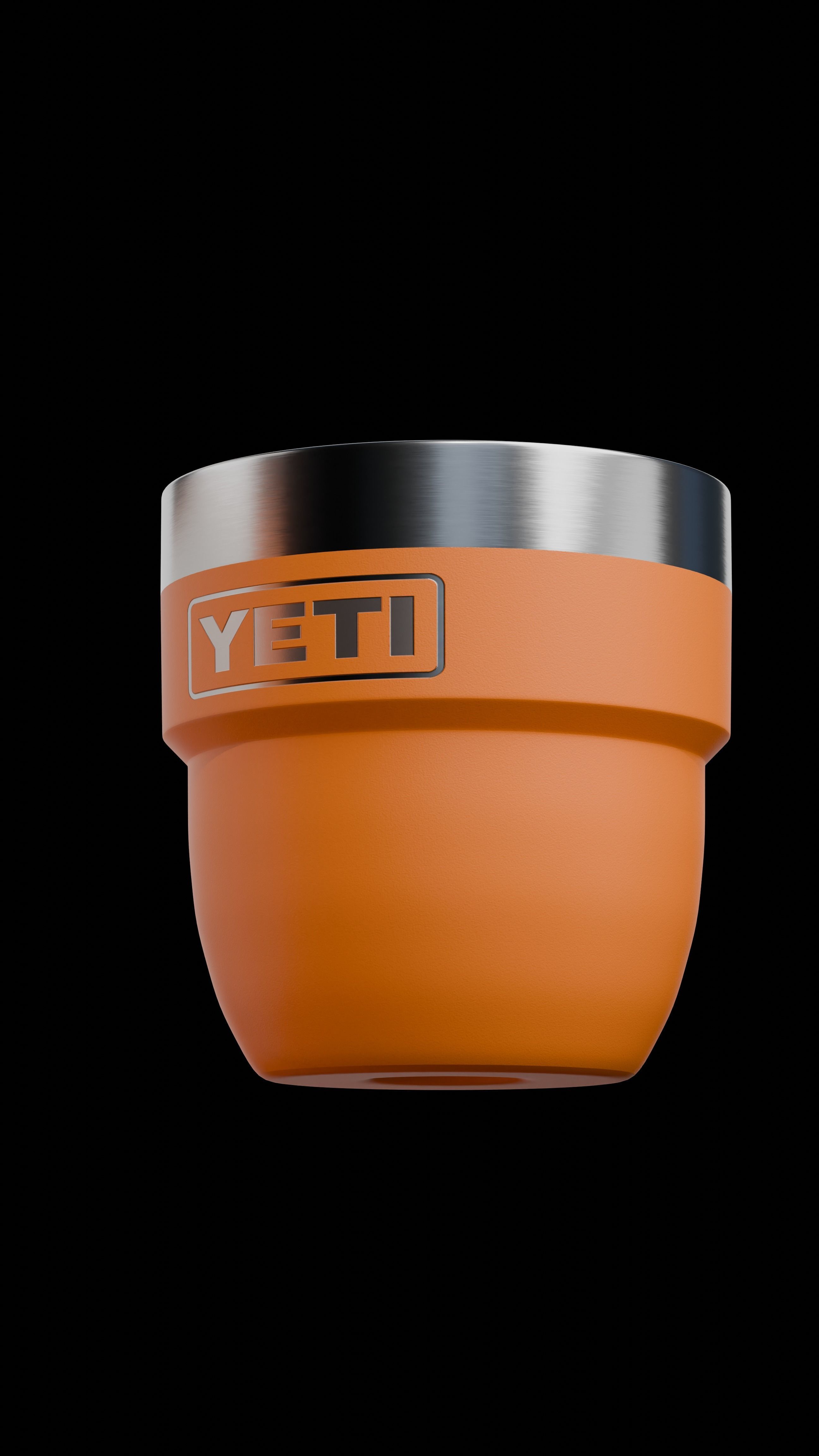 Yeti Rambler 4 oz Stackable Cups  Low-poly 3D model_3