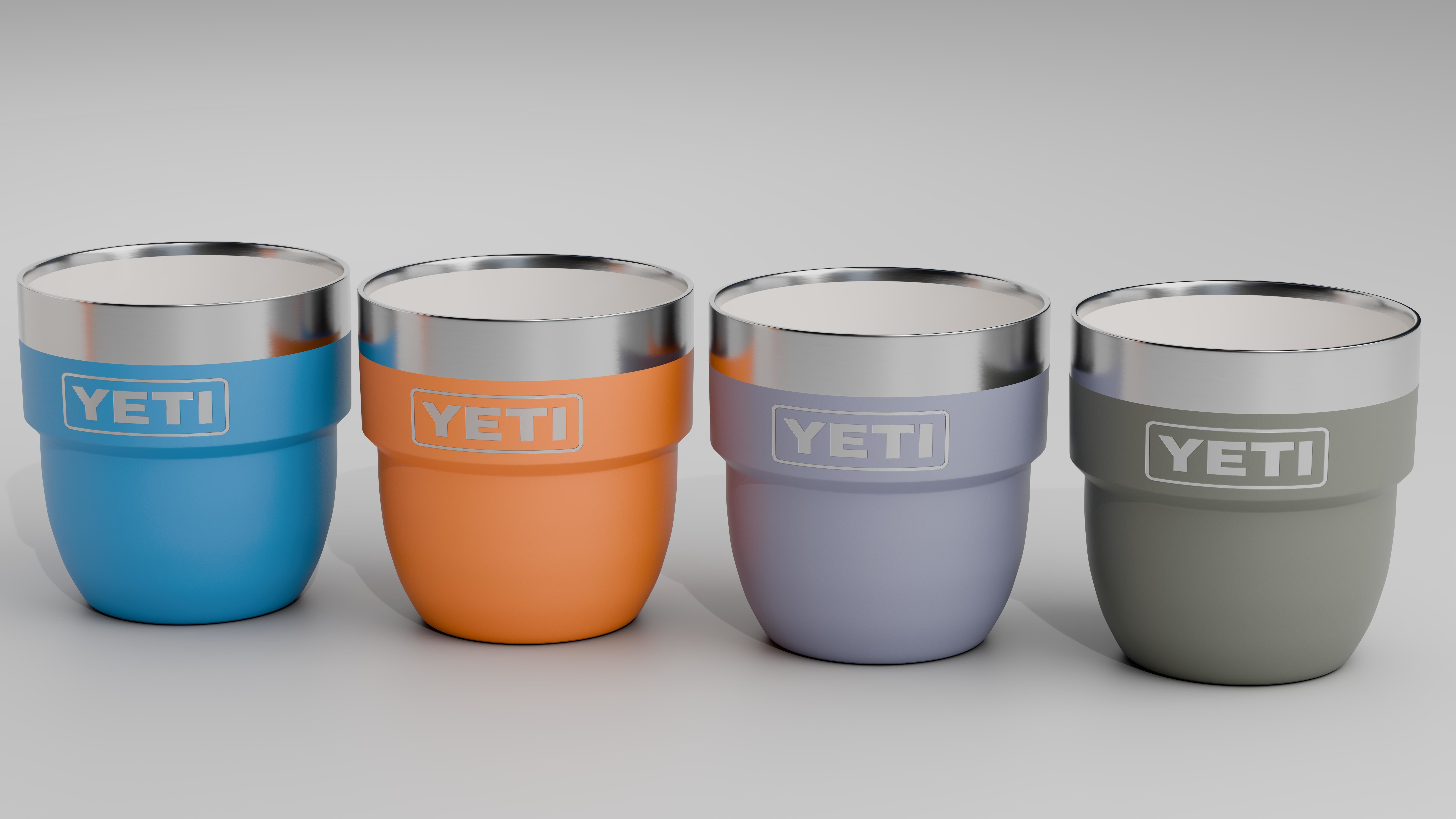 Yeti Rambler 4 oz Stackable Cups  Low-poly 3D model_2