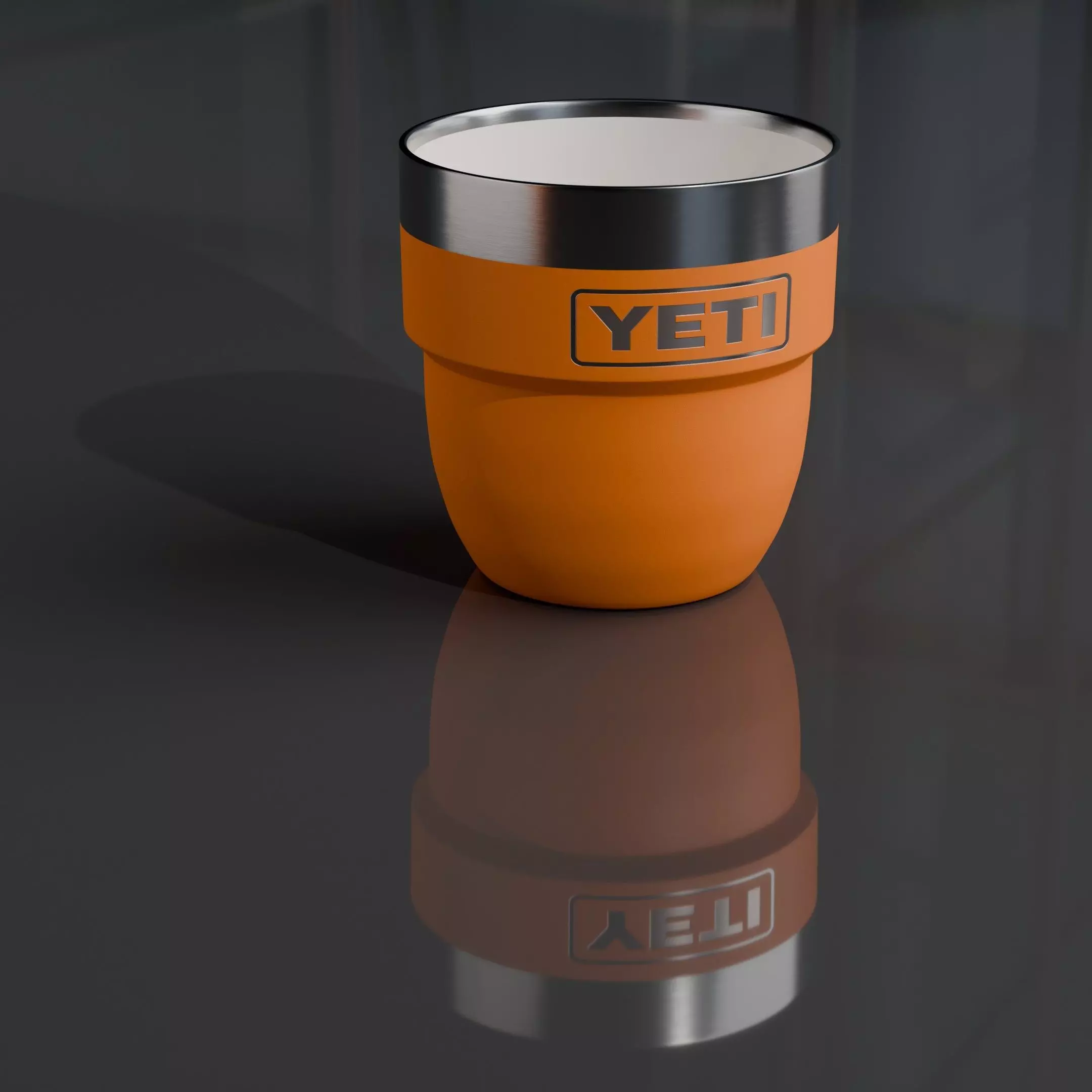 Yeti Rambler 4 oz Stackable Cups  Low-poly 3D model_0