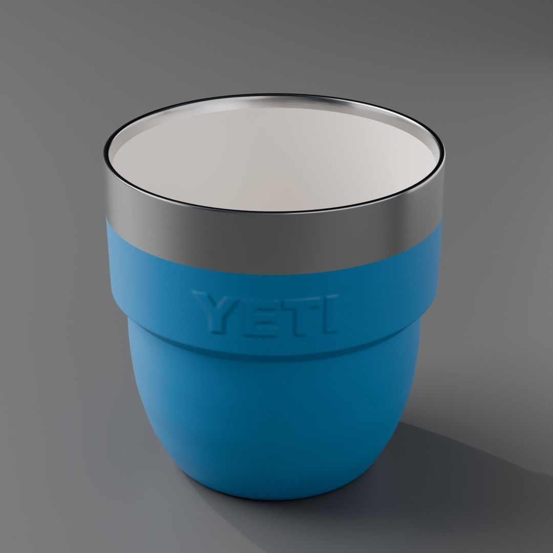 Yeti Rambler 4 oz Stackable Cups  Low-poly 3D model_6